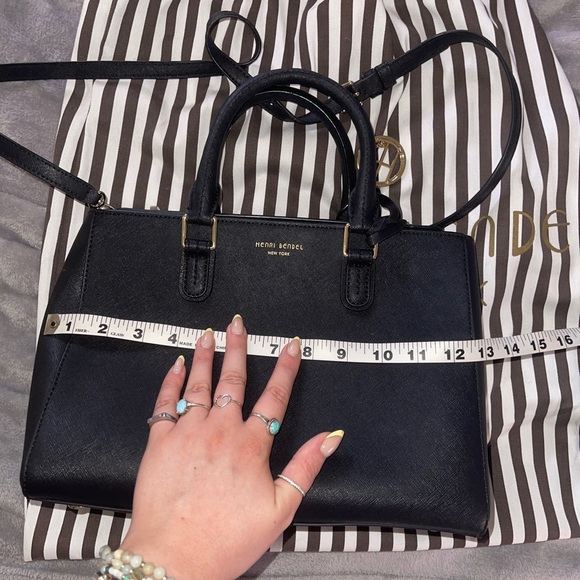 Henri Bendel Black Satchel Bag - Picture 5 of 11